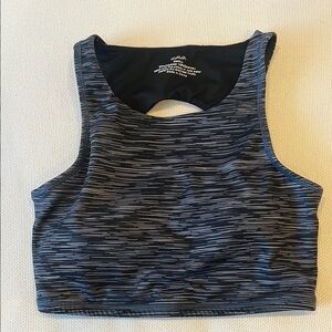 Kiava Black and Grey Like New Sport Top